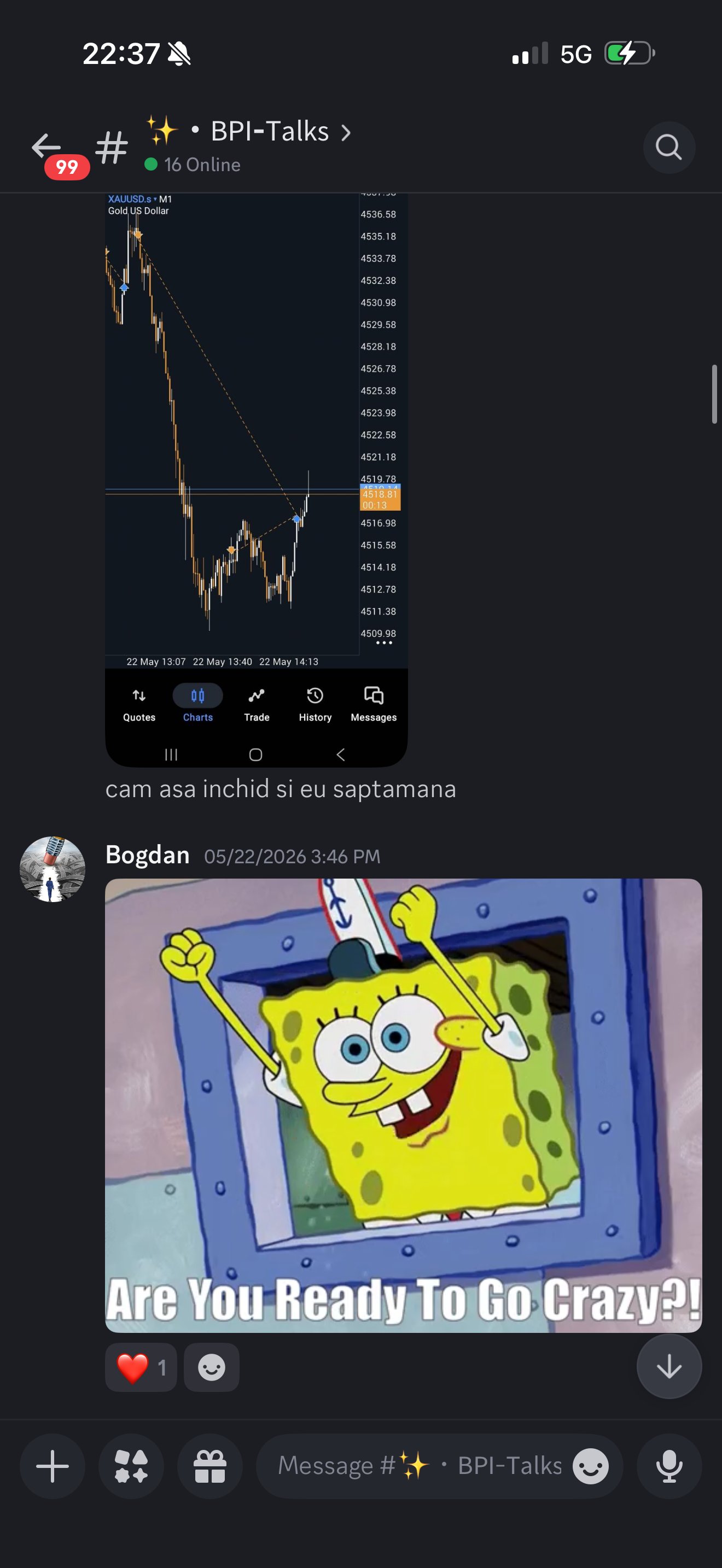 BPI Discord Flex-profits saptamana